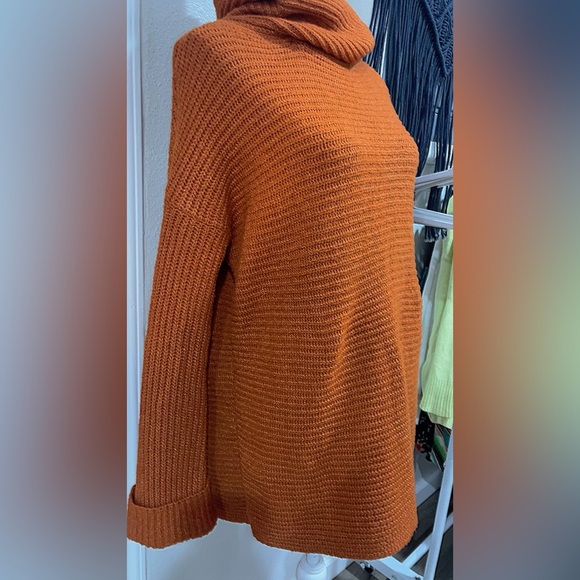 Pilcro Anthropologie ribbed oversized cowl neck sweater - Picture 6 of 8